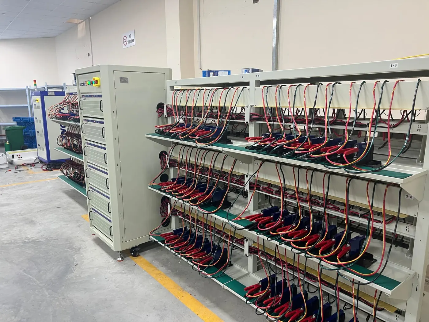 Supplied UAE battery testing operational image
